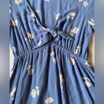 Billabong  Blue V-Neck Floral Mini Dress Size Small Photo 3