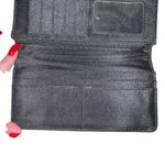 Dog Paw Print Wristlet Wallet Western Style Mom Pet Black Faux Leather Snap Photo 4