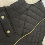 st. john's bay St. John’s Bay Quilted Black Puffer Vest with Gold Zip & Pockets Size M Photo 12
