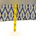 Kori  Navy Blue Ivory Chevron Crochet Boho Tunic Dress Medium Flowy Geometric Photo 11