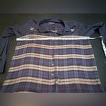 Romeo + Juliet Couture Blue Plaid Shirt/Dress with sheer sleeves. NWT size Large Photo 8