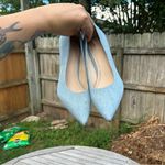 Marc Fisher ZALA BLOCK HEEL POINTY TOE PUMP - Light Blue Denim- size 5.5 Photo 8