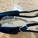 Sole Society  Women’s Pointed Toe Suede T-Strap Flats Black Size 10 B EUC Girly Photo 5