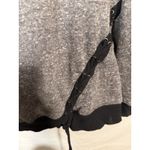 Maurice's  Sweatshirt Size XXL Long Sleeve Gray Cowl Cut Out Neck Lace Up‎ Accent Photo 1