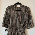 Ba&sh Star Lurex Wrap Dress Size M Photo 5