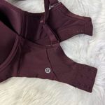 Lululemon  Run Times Bra 32DD High Support Burgundy Maroon Sports Bra Photo 3