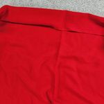 VINTAGE Company C Throw 44"W x 86" Red Pure Wool Knit Hand Twisted Fringe Photo 12