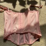 Amazon Pink Lace Corset Top Photo 2
