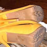 Cute Heeled Boots Yellow Size 9 Photo 2