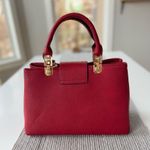 DASEIN Red Statement Handbag Purse Shoulder Bag with Bright Gold Brass Hardware Photo 11