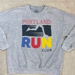 PHILCOS Portland Run Club Sweatshirt Ice Grey Pigment Size XL Gray Photo 0
