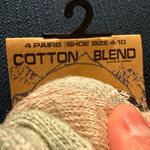 Born Outdoor No SHOWS Cotton Acrylic Wool Blend Socks 4 Pairs Shoe NWT Size 4 Photo 7