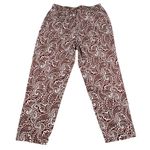 Boden USA Boden Pull On Paisley Ankle Length Straight Cut Trouser Photo 4