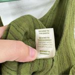 Soul Flower 100% Green Striped Shortalls Size Large Photo 4