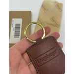 Longaberger Brown Leather Keychain With Gold Photo 5