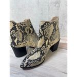 Steve Madden  Size 6 Jain Snakeskin‎ Print Ankle Booties Block Heel Pointed Toe Photo 6