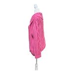 Aran Crafts Irish Merino Wool Pink Cable Knit Cardigan M EUC Size M Photo 3