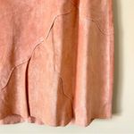 JERRY LEWIS | Pink Genuine Suede Leather Midi Skirt Sz 14 Photo 1