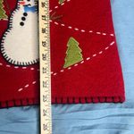 Coldwater Creek Womens Red Snowman Ugly Christmas Sweater Vest 1X XL Embroidered Photo 3