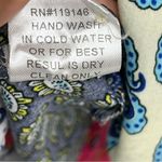 JODIFL  L patchwork paisley crochet Top w/pockets high low hem Photo 6