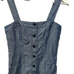 Derek Lam Indigo Blue Button Front Casual Dress Sz 8 Photo 6