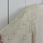 New Vintage Colleen's Collectables Medium Cream White Crochet Sweater Top Photo 9