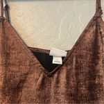 A New Day ⭐️ copper metallic v-neck spaghetti strap cami tank top size small Photo 9