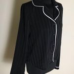 Lovers + Friends  Black/White Pajama Blouse Photo 4