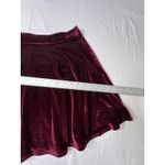 Rolla Coster  WOMENS Medium‎  Velvet Skirt Red Burgundy Pull On Photo 2