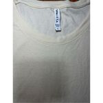 Athleta  cream long sleeve hi low hem tee shirt sz L Photo 3