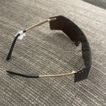 ALDO NWT  Gold and Black Visor Sunglasses Photo 2