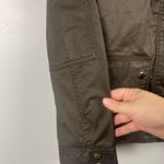 J.Crew Downtown Field Jacket gold Waxed Cotton Military Green size medium Photo 3