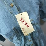 LEAD Denim Jean Union Dress Medium Vintage 1977 Photo 3