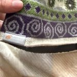 Cloudveil Womens Knit Beanie Hat Tassel Purple Green Geometric Pattern One Size Photo 1