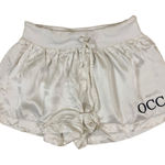 Pj Harlow  White Satin Drawstring Shorts Small Womens Lounge Sleepwear Photo 0