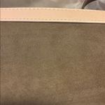 JACQUES VERT OF ITALY TAUPE SUEDE SHOULDER BAG PINK LEATHER TRIM SUEDE STRAP Brown Photo 3