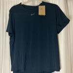 Nike NWT!!  Women's Navy Short Sleeve Dri-Fit Tee Photo 0