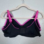 Parade Women Plus Size 3XL Black Pink Green Triangle Bralette Scallop Trim Photo 3