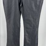 KanCan Black faux leather button fly Boot Cut Pants 11/29 new concert neutral Photo 7