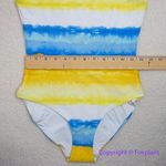 ONIA NEW ‎ Rachel Watercolor Stripe Scoop Back Swimsuit, size M Photo 4