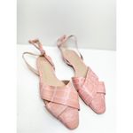 Louise et Cie Louise et Cie Flats Womens Size 6 Pink Pointed Toe Leather Ankle Strap Textured Photo 7