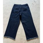 Nicole Miller ARTELIER  Sullivan Dark Wash Wide Leg Crop Raw‎ Hem Denim Jeans 26 Photo 2