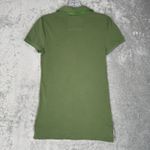 American Eagle  Shirt Juniors Small Green Eagle Polo Casual‎ Preppy Retro Y2K Photo 2