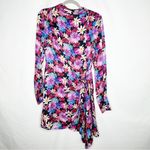 PINKO Floral Sleeved Sheath Mini Silk Dress in Size Large (44) Photo 1