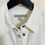 ALLSAINTS  Osa Puff Sleeve Denim Shirtdress in Wash Chalk White Size US 6 Photo 4