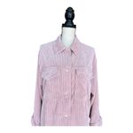 Ashley by 26 International  Pink Corduroy Shirt Jacket Size S Photo 5