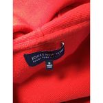 Jones New York Hooded Faux Leather Toggle Closure Cardigan Red Sz. 1X (flaws) Photo 7