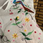 Mountain Lake  White Embroidered Top Size Small Photo 4