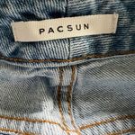PacSun  Distressed Pale Wash Straight Leg High Rise Mom Jeans Size 25 Photo 3