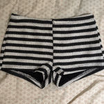 Motel Rocks  Striped Knit Shorts Photo 0